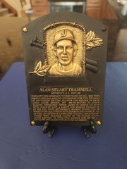 Alan Trammell Detroit Tigers SGA mini HOF plaque 2018