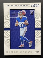 2016 Panini Clear Vision Clear Cloth /99 Sterling Shepard RC