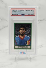 1987-88 Panini Calciatori Album Stickers #547 Gheorghe Hagi Rookie PSA 7 Romania
