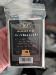 Cardboard Gold Penny Card Soft Sleeves 5 Pack of 100, Standard Sized