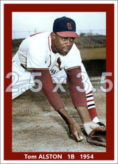 Tom Alston – 1954 St. Louis Cardinals – choose a size – colorized print