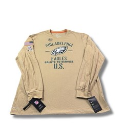 NWT Nike NFL On-Field Philadelphia Eagles Salute To Service Long Sleeve Shirt XL