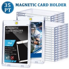 25 Pcs Ultra-Thin Magnetic One Touch Card Holder For 35PT Trading, Sports Cards