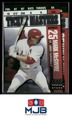 1998 Leaf Rookies & Stars Mark McGwire / Brian Jordan Ticket Masters #/2500 #15