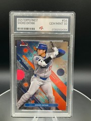 2025 Topps Finest #16 Shohei Ohtani Los Angeles Dodgers Graded GEM MINT PTA 10🔥