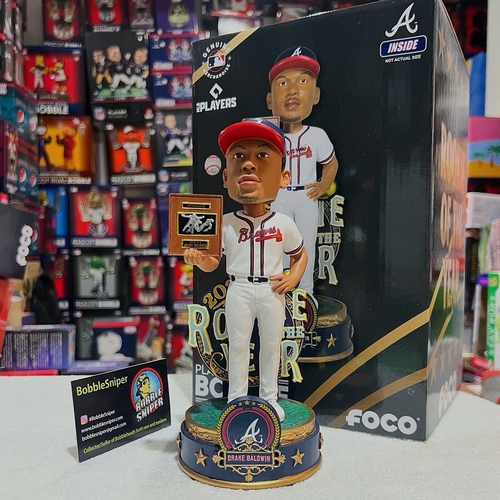 DRAKE BALDWIN Atlanta Braves 2025 National League Rookie of The Year Bobblehead