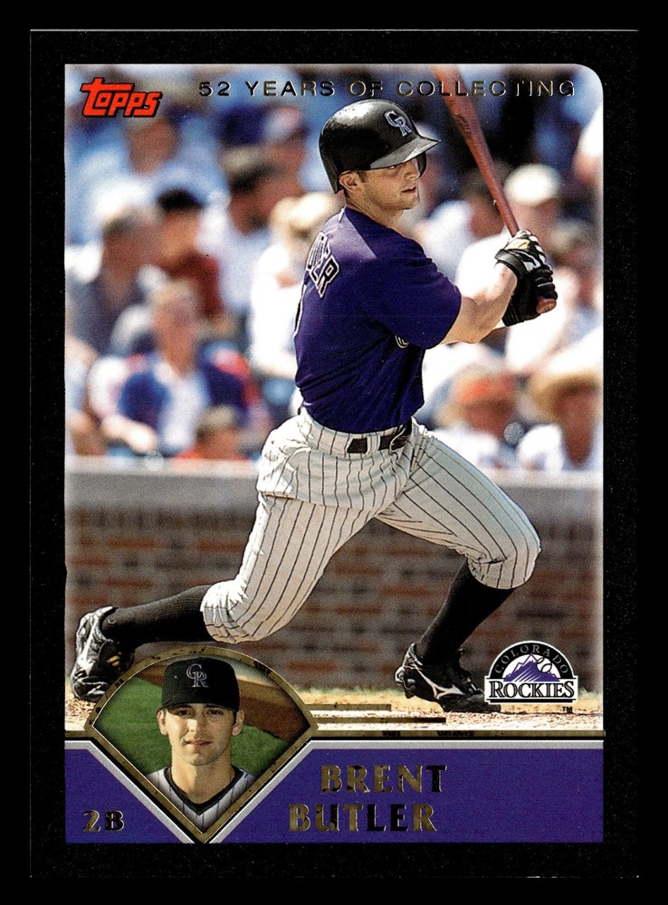 Brent Butler Colorado Rockies Black 2003 Topps #231