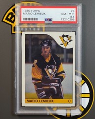 1985-86 Topps Mario Lemieux #9 8 .5 RC Rookie PSA 8.5
