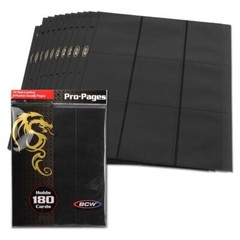 🔥 BCW Side Loading 18-Pocket Pro Pages for TCG Binder Album 🔥 Holds 180 Cards