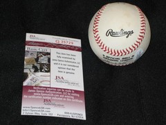 WILLARD MARSHALL GIANTS SIGNED AUTOGRAPHED AUTHENTIC RAWLINGS ONL BALL JSA RARE