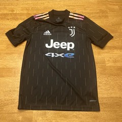 Boy’s Juventus FC 2021/22 Italy Black Adidas Soccer Away Jersey Large 13Y-14Y YL