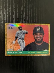 PRINCE FIELDER 2025 Topps Chrome Platinum Gold Toile Refractor /50 #417 Brewers