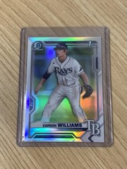 2021 Bowman Draft Chrome Carson Williams Refractor #BDC-180 1st RC Tampa Bay