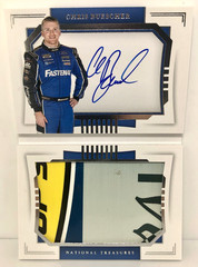 Chris Buescher 2021 Panini National Treasures Sheet Metal Autograph Booklet /25