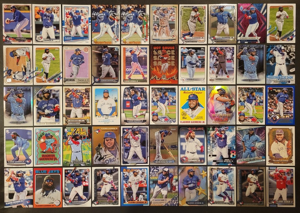 Lot of 50 Different VLADIMIR GUERRERO JR Baseball Cards 5xAS 2018-2026 BB8453