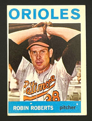 Topps 1964 Robin Roberts Baltimore Orioles Baseball Card Base #285