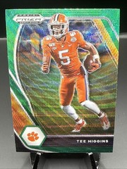 2021 Panini Prizm Draft Picks Green Wave Prizm Tee Higgins #60