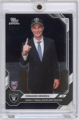 2026 Topps Now Fernando Mendoza FMEN Black Chrome /10 Draft Pick Rookie RC Card