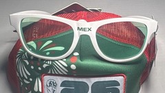 Official FIFA World Cup Mexico MEX UV400 Sunglasses White Green Mirror NW Tag