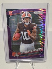 Quinshon Judkins 2025 Panini Prizm Purple Pulsar Rookie Card 313 Browns RC