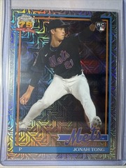 2026 Topps Series 1 Jonah Tong RC 1991 Topps Chrome Silver Pack Mojo #91C-34