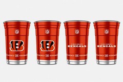 NFL Aluminum Cups 20 oz 4 Pack Choose Your Team Reusable Licensed Made in USA