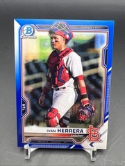 2021 Bowman Draft #BDC-94 Ivan Herrera Chrome Blue Refractor /150 St. Louis