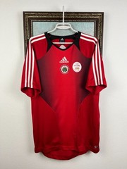 Vintage Adidas Latvia Football Player Issue Train Shirt Soccer Red Jersey Size M