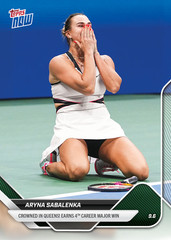 2025 Topps Now Tennis TN-AS Aryna Sabalenka 4th Career Major US Open Win