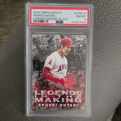 2018 TOPPS UPDATE LEGENDS IN THE MAKING BLACK #LITM-21 SHOHEI OHTANI PSA 8