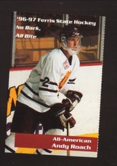Ferris State Bulldogs Andy Roach 1996-97 Hockey Pocket Schedule CCHA
