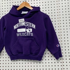 Northwestern Wildcats Champion Hoodie Youth 4 YXS Purple Y2K Graphic Sweatshirt