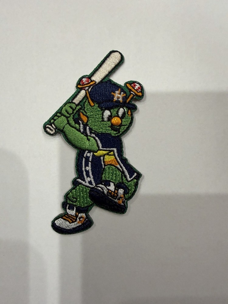 Houston Astros Team Mascot 3″X1.5″ IRON ON PATCH