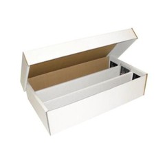 2-PACK* BCW Super Shoe Storage Box (3000 CT) Holds 600+ Top Loads Sports Cards