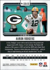 AARON RODGERS 2022 PANINI CHRONICLES STUDIO PLATINUM SP 1/1 PACKERS