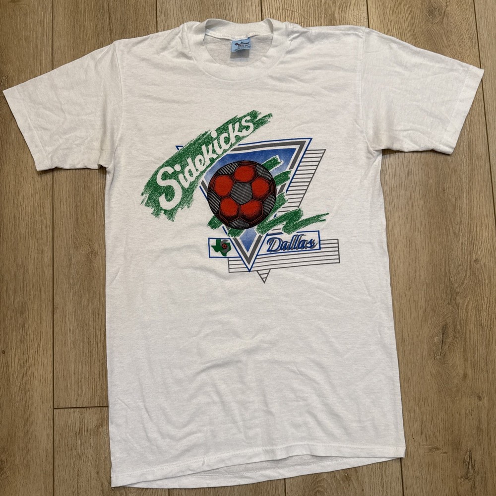 Vintage 80’s Dallas Sidekicks Indoor Soccer League T-Shirt Single Stitch RARE