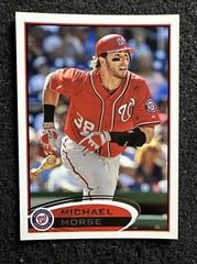 MICHAEL MORSE #165 2012 Topps Baseball QTY Washington Nationals