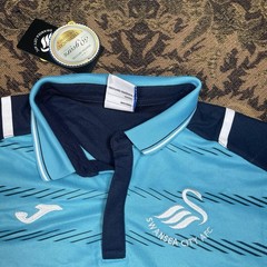 Swansea City Training Joma Polo Shirt Soccer Jersey Mens Size Small New