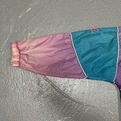 VINTAGE 90s Starter Charlotte Hornets Windbreaker Jacket Teal Purple Size XL