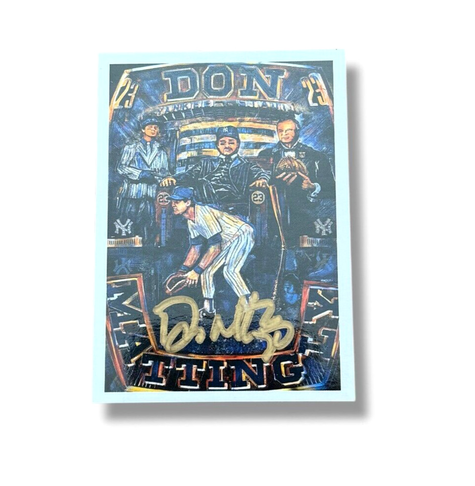 Don Mattingly Signed Topps Project 2020 Andrew Thiele Card – Yankees Hitman Auto