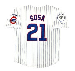 Sammy Sosa 1998 Chicago Cubs White Jersey w/ “Harry Caray” Patch Men’s (L-XL)