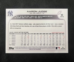 2022 Topps Oversized 5×7 AARON JUDGE Field of Dreams Photo Variation SP /49