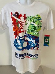 2026 FIFA World Cup Mundial Host Nations Canada Mexico USA Cotton Shirt Size S