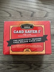 Cardboard Gold Card Saver 1 Box Of 200 Sleeves, Includes 4 Sealed Packs of 50