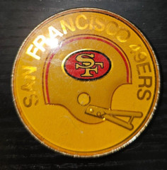 1978 San Francisco 49ers Belt Buckle Lee NY 2 3/8 Diameter NFL
