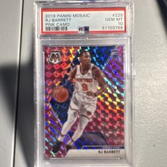 2019-20 Panini Mosaic Rookies RJ Barrett #229 Pink Camo Prizm RC PSA 10