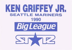 1990 Big League STAR KEN GRIFFEY JR. Seattle Mariners PROMO Card