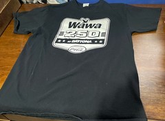 Port & Company Black Wawa 250 Daytona NASCAR Auto Racing T-Shirt Size Medium