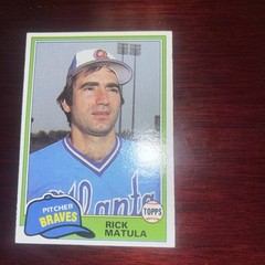 1981 Topps Atlanta Braves You Pick the Player/Card