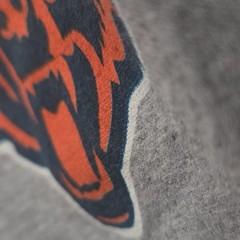 NFL Chicago Bears Long Sleeve Shirt XL Gray Orange Navy